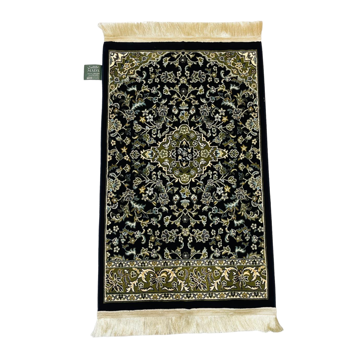 Al Rawdah Prayer Mat 8mm Thick, Made in Medina, Saudia Arabia (Blue)