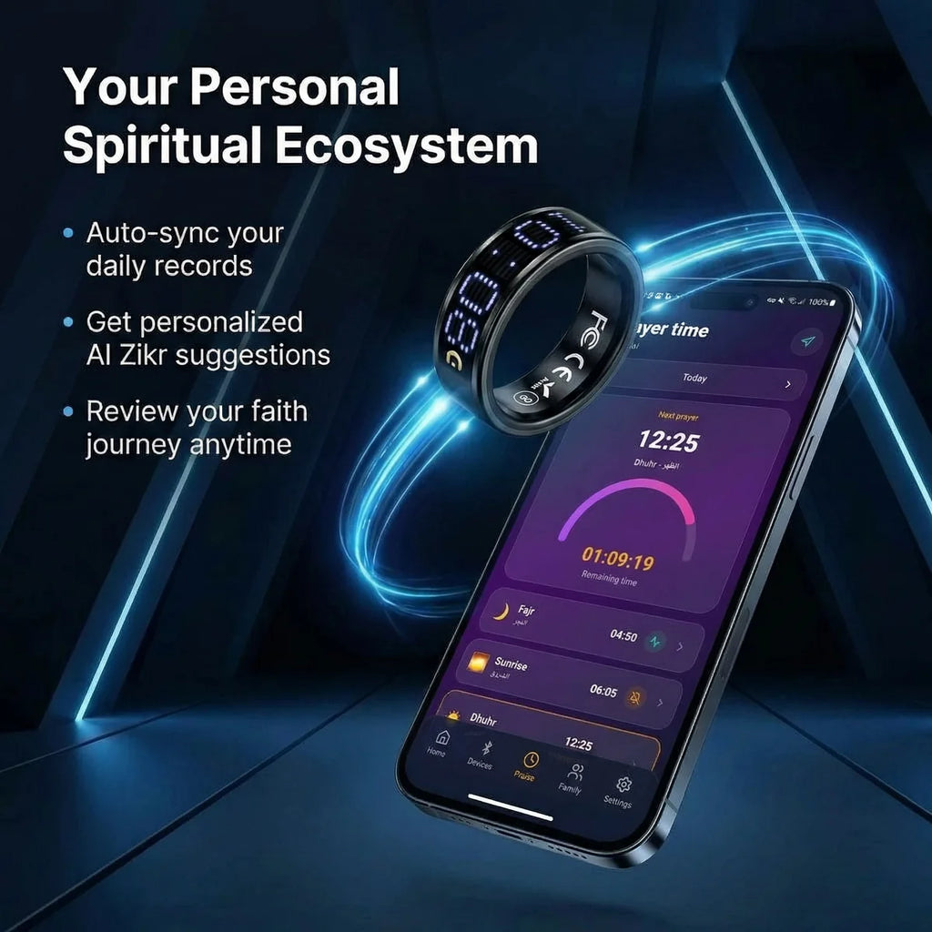 iTasbeeh Salam Ring SQ666 – Includes a Portable Charging Case