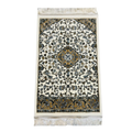 Al Rawdah Riaz-ul-Jannah Prayer Mat 8mm – Made in Madinah (KSA) (Cream)