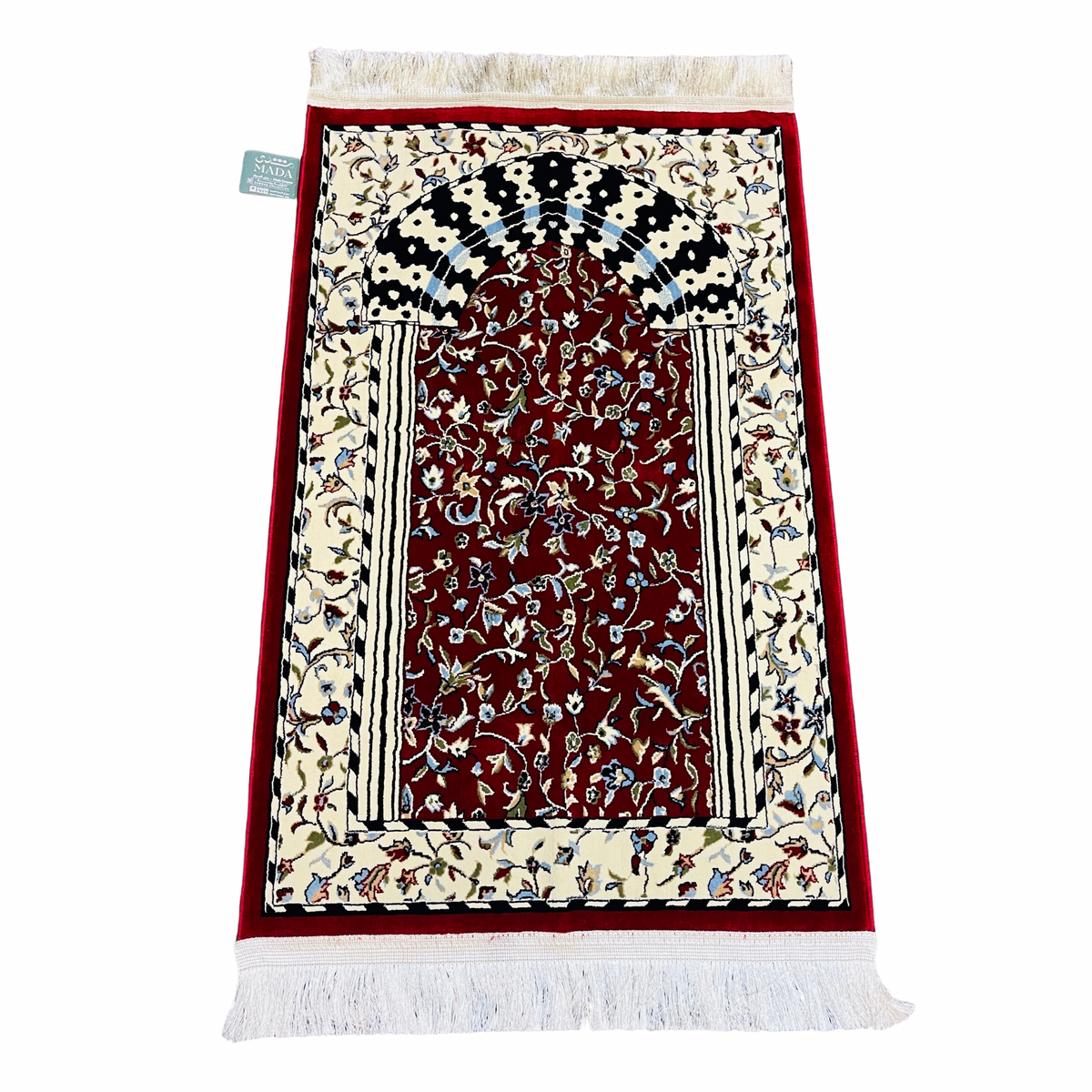 Medina Prayer Mat 8mm Thick Mehrab Design, KSA (RED)