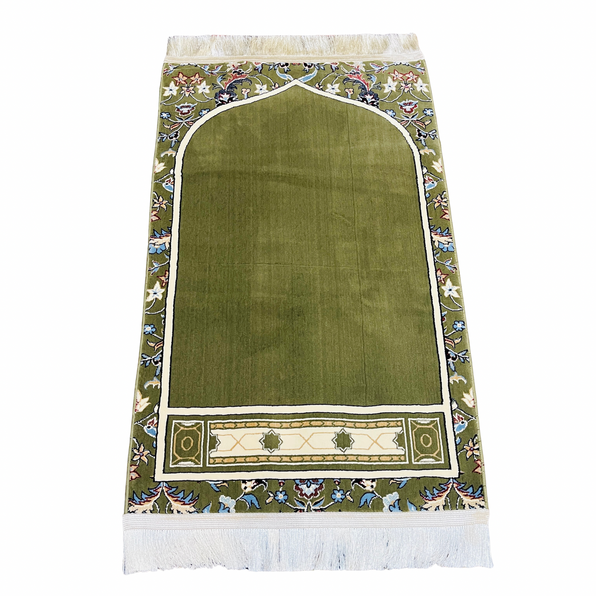 Imam e Kaba Prayer mat 8mm Medina Made (GREEN)