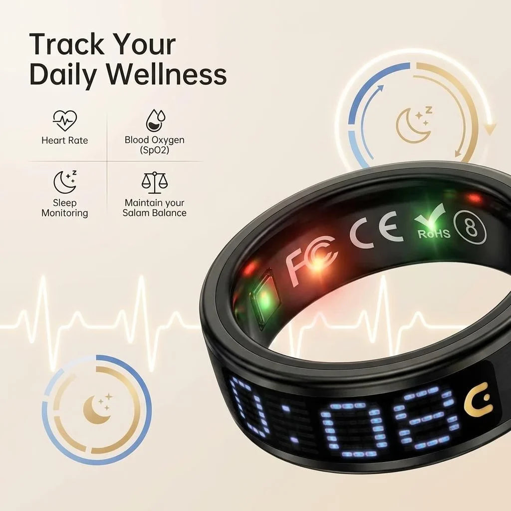 iTasbeeh Salam Ring SQ666 – Includes a Portable Charging Case