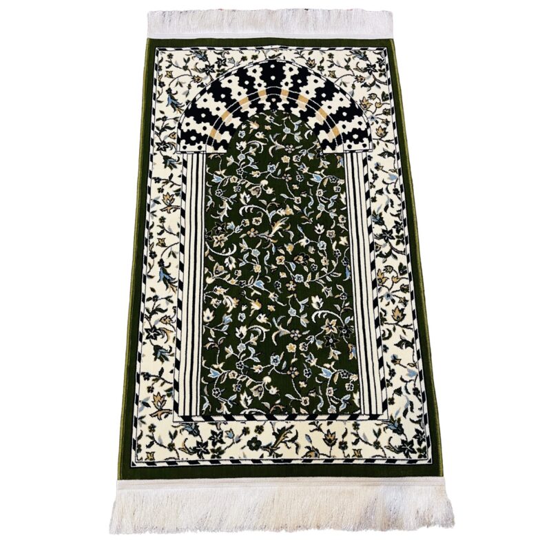 Mada 4mm Prayer Mat Mehrab Design 2 (Green)