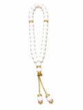 Pearl White & Gold Luxury Tasbih