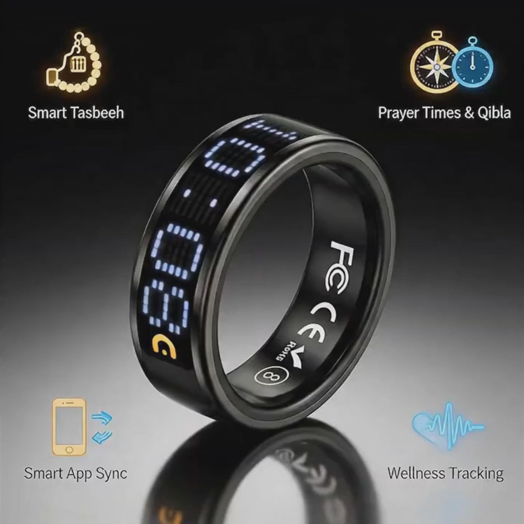 iTasbeeh Salam Ring SQ666 – Includes a Portable Charging Case